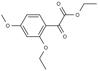 Ethyl 2-ethoxy-4-methoxy-α-oxobenzeneacetate Structure