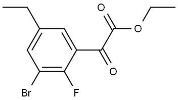 ethyl 2-(3-bromo-5-ethyl-2-fluorophenyl)-2-oxoacetate Structure