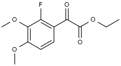 ethyl 2-(2-fluoro-3,4-dimethoxyphenyl)-2-oxoacetate Structure