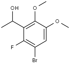 1-(3-bromo-2-fluoro-5,6-dimethoxyphenyl)ethanol Structure