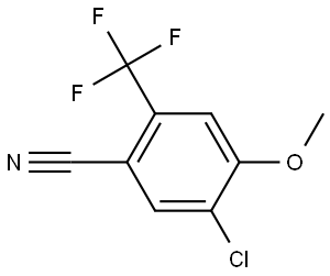 5-Chloro-4-methoxy-2-(trifluoromethyl)benzonitrile Structure