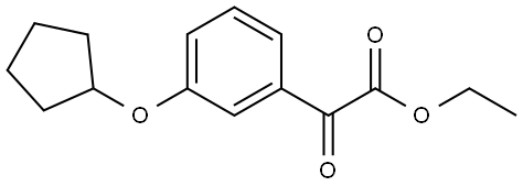 Ethyl 3-(cyclopentyloxy)-α-oxobenzeneacetate Structure