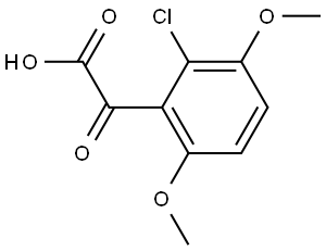 2-Chloro-3,6-dimethoxy-α-oxobenzeneacetic acid Structure