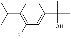 3-Bromo-α,α-dimethyl-4-(1-methylethyl)benzenemethanol Structure