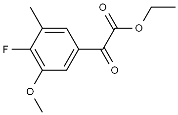 ethyl 2-(4-fluoro-3-methoxy-5-methylphenyl)-2-oxoacetate Structure