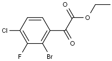 ethyl 2-(2-bromo-4-chloro-3-fluorophenyl)-2-oxoacetate Structure