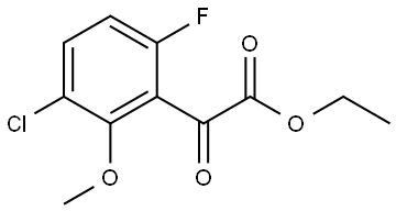 ethyl 2-(3-chloro-6-fluoro-2-methoxyphenyl)-2-oxoacetate Structure