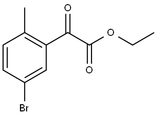 ethyl 2-(5-bromo-2-methylphenyl)-2-oxoacetate Structure