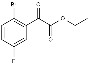 Ethyl 2-bromo-5-fluoro-α-oxobenzeneacetate Structure