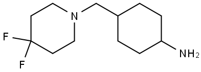 4-((4,4-difluoropiperidin-1-yl)methyl)cyclohexan-1-amine Structure