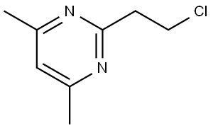 2-(2-Chloroethyl)-4,6-dimethylpyrimidine Structure