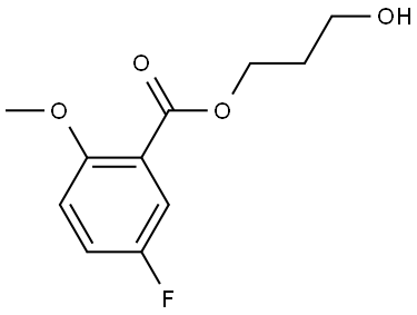 3-hydroxypropyl 5-fluoro-2-methoxybenzoate Structure