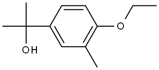 4-Ethoxy-α,α,3-trimethylbenzenemethanol Structure