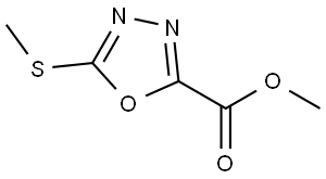methyl 5-(methylthio)-1,3,4-oxadiazole-2-carboxylate Structure