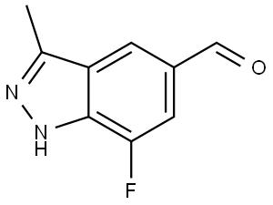 7-Fluoro-3-methyl-1H-indazole-5-carboxaldehyde Structure