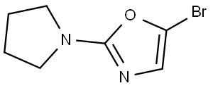 5-bromo-2-(pyrrolidin-1-yl)oxazole Structure