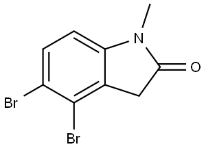 4,5-dibromo-1-methylindolin-2-one Structure