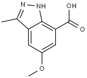 5-Methoxy-3-methyl-1H-indazole-7-carboxylic acid Structure