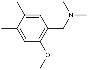 2-Methoxy-N,N,4,5-tetramethylbenzenemethanamine Structure