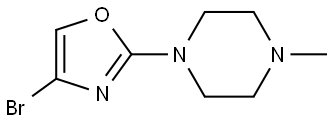 4-bromo-2-(4-methylpiperazin-1-yl)oxazole Structure
