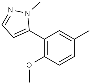 5-(2-Methoxy-5-methylphenyl)-1-methyl-1H-pyrazole Structure