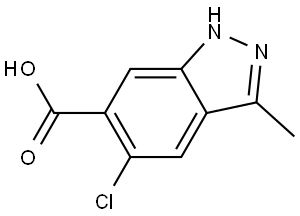 5-Chloro-3-methyl-1H-indazole-6-carboxylic acid Structure