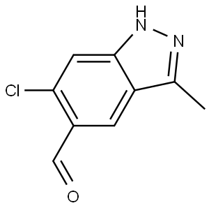 6-Chloro-3-methyl-1H-indazole-5-carboxaldehyde Structure