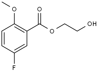 2-hydroxyethyl 5-fluoro-2-methoxybenzoate Structure