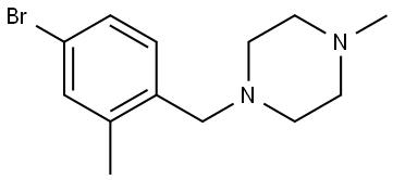 1-(4-bromo-2-methylbenzyl)-4-methylpiperazine 구조식 이미지