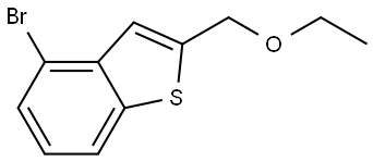 4-Bromo-2-(ethoxymethyl)benzo[b]thiophene Structure