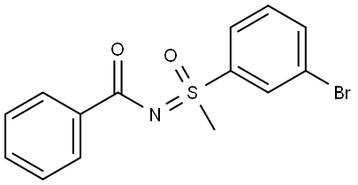 N-[(3-Bromophenyl)methyloxido-λ4-sulfanylidene]benzamide Structure