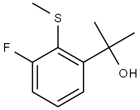 2-(3-fluoro-2-(methylthio)phenyl)propan-2-ol Structure