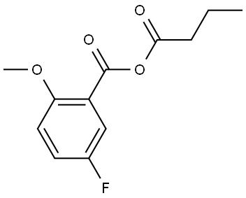 butyric 5-fluoro-2-methoxybenzoic anhydride Structure