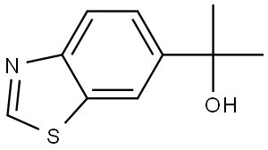 α,α-Dimethyl-6-benzothiazolemethanol Structure