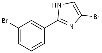 4-bromo-2-(3-bromophenyl)-1H-imidazole Structure