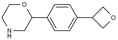 2-(4-(oxetan-3-yl)phenyl)morpholine 구조식 이미지