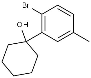 1-(2-Bromo-5-methylphenyl)cyclohexanol Structure