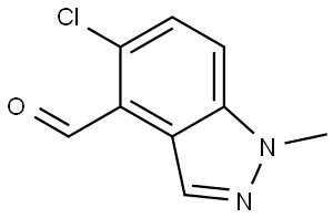 5-Chloro-1-methyl-1H-indazole-4-carboxaldehyde Structure