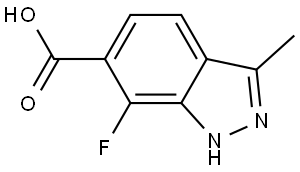 7-Fluoro-3-methyl-1H-indazole-6-carboxylic acid Structure