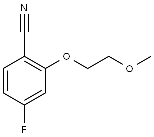 4-Fluoro-2-(2-methoxyethoxy)benzonitrile Structure