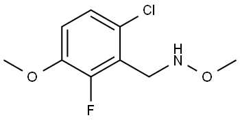 6-Chloro-2-fluoro-N,3-dimethoxybenzenemethanamine Structure