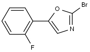 Oxazole, 2-bromo-5-(2-fluorophenyl)- Structure