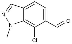 7-Chloro-1-methyl-1H-indazole-6-carboxaldehyde Structure