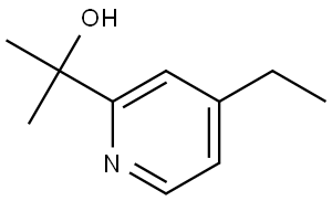 4-Ethyl-α,α-dimethyl-2-pyridinemethanol Structure