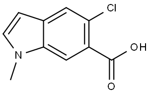 5-chloro-1-methyl-1H-indole-6-carboxylic acid Structure