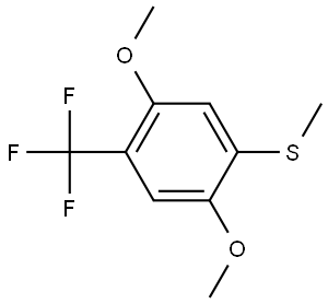 (2,5-dimethoxy-4-(trifluoromethyl)phenyl)(methyl)sulfane Structure