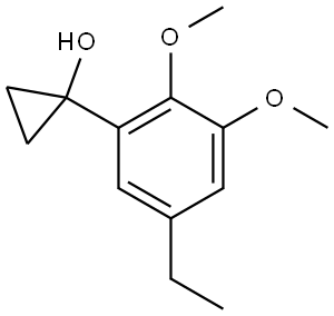 1-(5-Ethyl-2,3-dimethoxyphenyl)cyclopropanol Structure