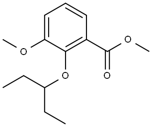 Methyl 2-(1-ethylpropoxy)-3-methoxybenzoate Structure