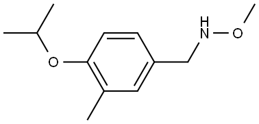 N-Methoxy-3-methyl-4-(1-methylethoxy)benzenemethanamine Structure