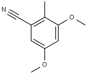 3,5-Dimethoxy-2-methylbenzonitrile Structure